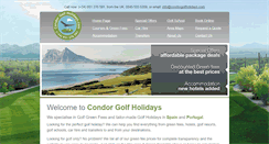 Desktop Screenshot of condorgolfholidays.com